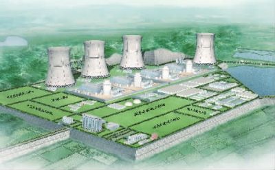 小墨山核電廠效果圖。（本版圖片由湖南核電有限公司提供）